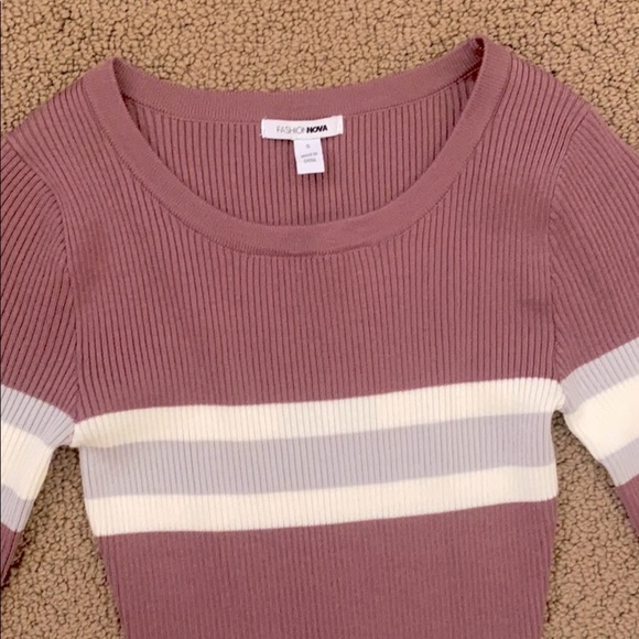 Fashion Nova plum sweater dress - Picture 2 of 3